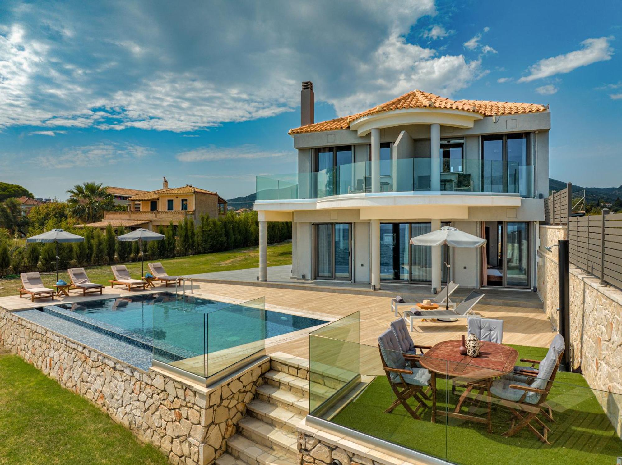 Violet Beach Front Private Villa Laganas Zewnętrze zdjęcie