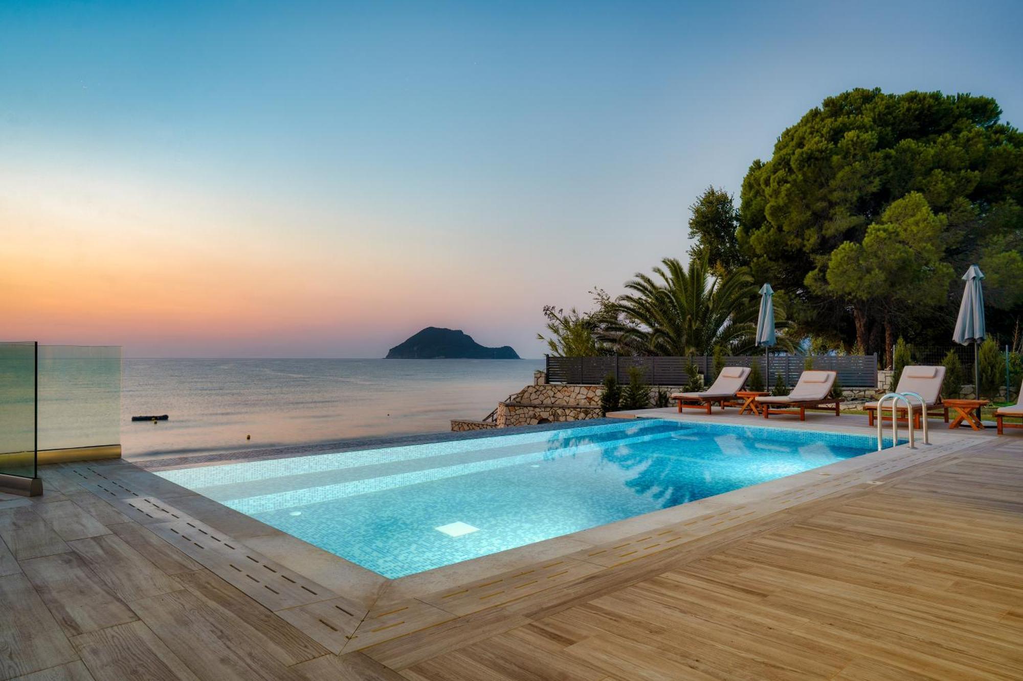 Violet Beach Front Private Villa Laganas Zewnętrze zdjęcie