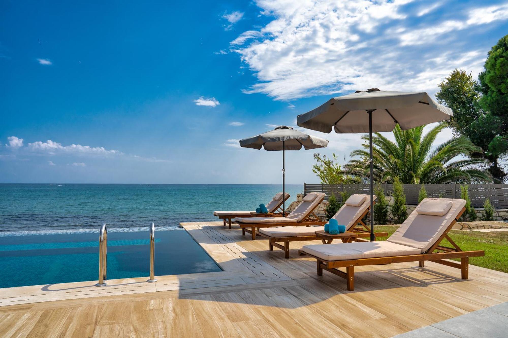 Violet Beach Front Private Villa Laganas Zewnętrze zdjęcie